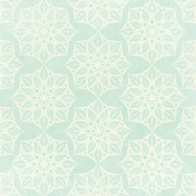 Snow & Snuggles- Mint Flakes Paper