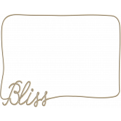 Unwind- Bliss Word Art Frame