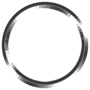 Toolbox Alphabet- Bingo Chip Large Metal Ring Template