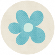 April Showers- Blue Flower Dot