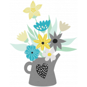 April Showers- Flowers Doodle 01