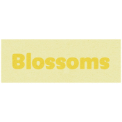 April Showers- Blossoms Word Art