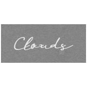 April Showers- Clouds Word Art