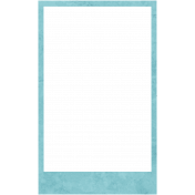 April Showers- Teal Paper Frame 02