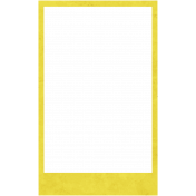 April Showers- Yellow Paper Frame 02