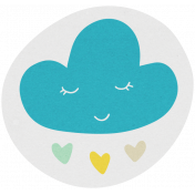 April Showers- Cloud Sticker