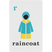 April Showers – Raincoat Spring Card