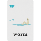 April Showers – Worm Spring Card 