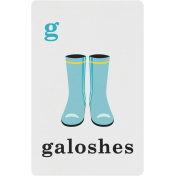 April Showers – Galoshes Spring Card 