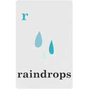 April Showers – Raindrops Spring Card 