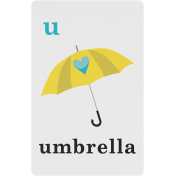 April Showers – Umbrella Spring Card 