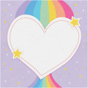 Toolbox Love Notes 1- Rainbow Heart 4x4"