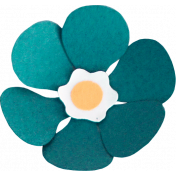 Through Thick & Thin – Teal Flower 02