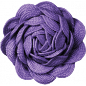 Snuggled Up – Purple Ric Rac Flower