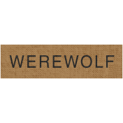 In The Moonlight- Werewolf Word Art