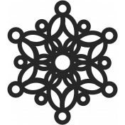 Snowflake Shape Mask 009