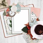 Farmhouse Christmas- Shadowed Quick Page