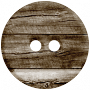 Woodland Winter- Wood Button