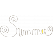 Summer Splash- SUMMER Word Art