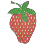 Strawberry Fields- Strawberry Doodle Charm 03