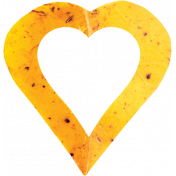 Falling For You- Yellow Leaf Heart 5