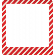 Let's Get Festive- Red Striped Frame