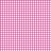 Spring Fresh Gingham Paper 01- Magenta