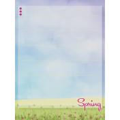 Spring Fresh Journal Card 03- Lined