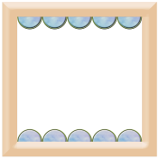 Spring Fresh Square Decorated Frame 03- Cream