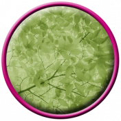 Spring Fresh Brad- Leafy- Green- Magenta Border