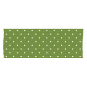 Spring Fresh Washi Tape- Polka Dot 02- Green