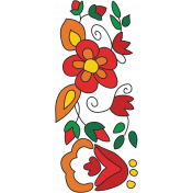 Mexican Spice Flower Panel 01