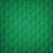 Mexican Spice Cactus Embossed Paper 02- Green