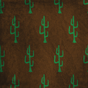 Mexican Spice Cactus Patterned Paper 02