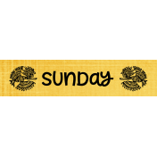 Mexican Spice Word Strip 04- Sunday- English