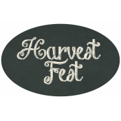 Thankful Harvest Chalkboard Label