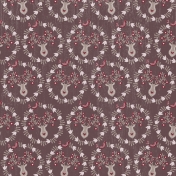 Cashmere & Cocoa Deer Wreath Paper Dark