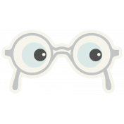 Work From Home- Eye Glasses Sticker