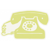 Work From Home- Telephone Sticker
