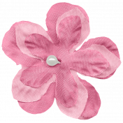 Shabby Wedding- Fabric Flower Pink