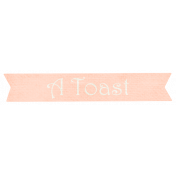 Shabby Wedding- Toast Label