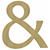 Classic Christmas- Wooden Ampersand