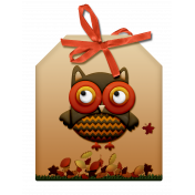 Fall Owl Tag