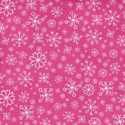 Winter Paper Pink Snowflake