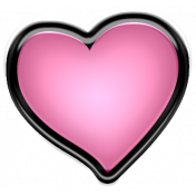 Winter Puffy Sticker Light Pink Heart