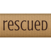 Shelter Pet 12 Inch Beige Rescued Ribbon