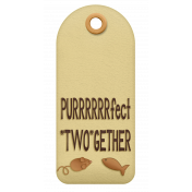 Shelter Pet Purrfect TWOgether Blank Tag