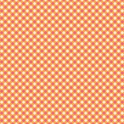 Easter Gingham Paper Pink And Orange