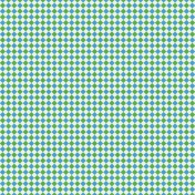 Easter Gingham Paper Blue And Green
