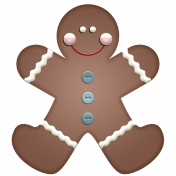 Home For The Holidays- Gingerbread Man Element